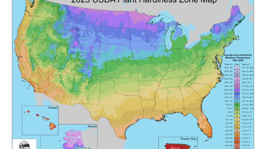 Plant Hardiness Zones Updated by USDA